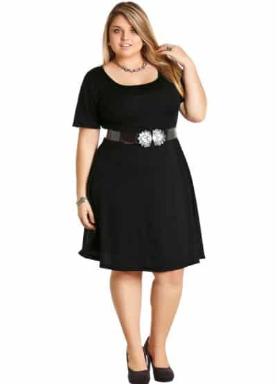 saia evasê para gordas