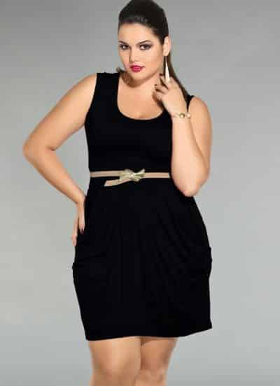 Vestido tubinho best sale para senhoras gordas