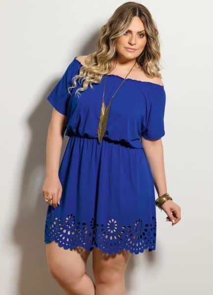 vestido simples para gordinhas