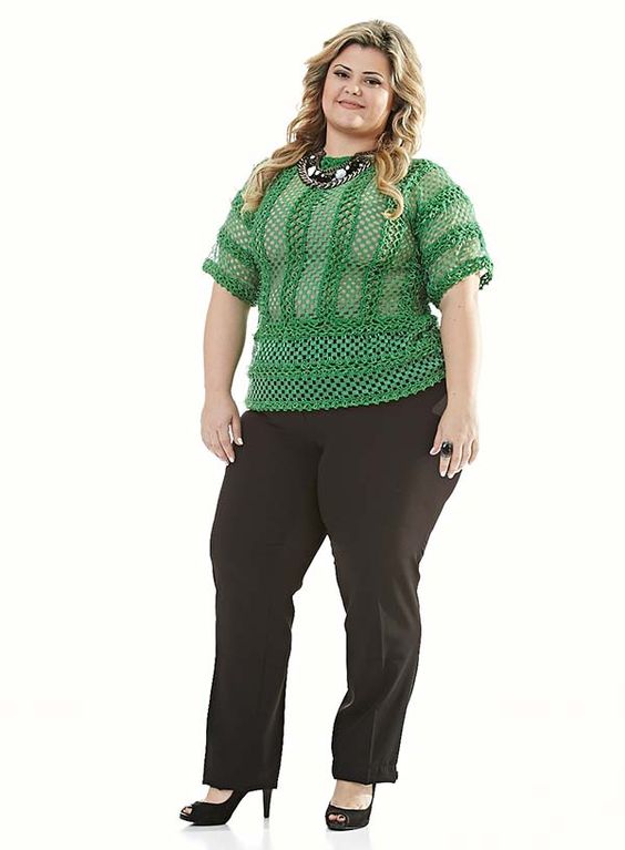 blusas de festa para senhoras gordas