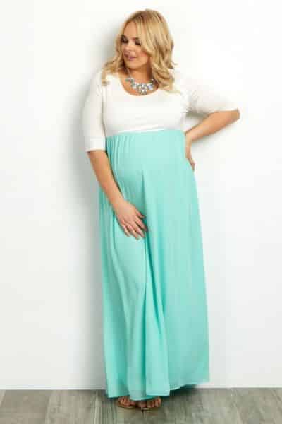 vestidos para gravidas gordas