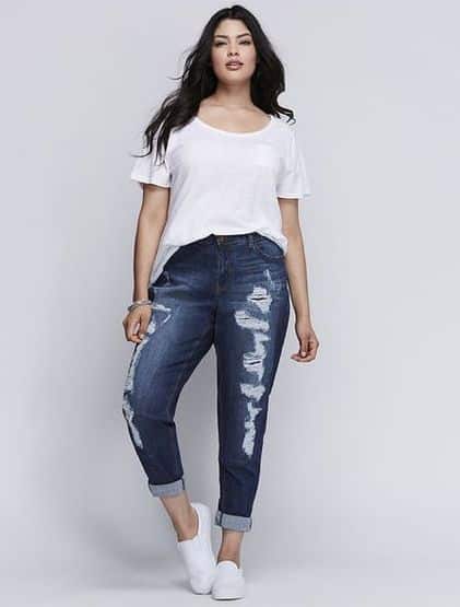 Jeans Destroyed para Moda Plus Size