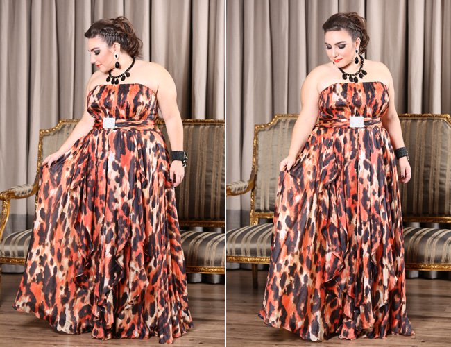 vestido longuete para casamento plus size