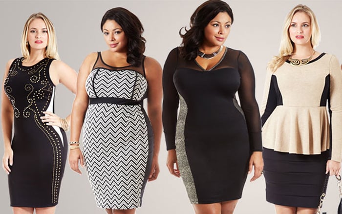 look plus size com recortes