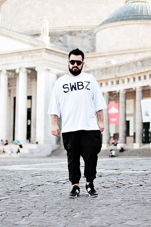 look masculino branco e preto