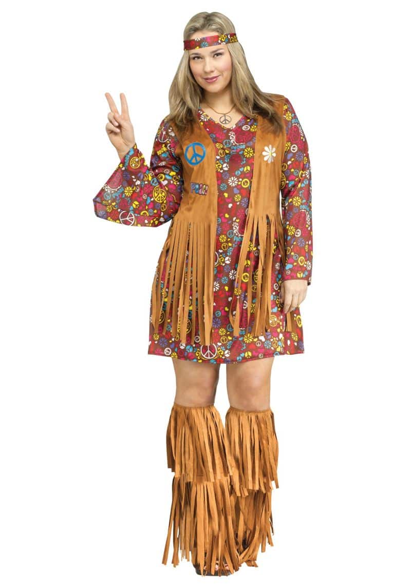 roupa carnaval plus size hippie 