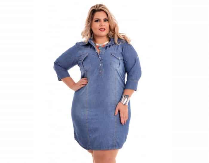 vestido jeans mangas