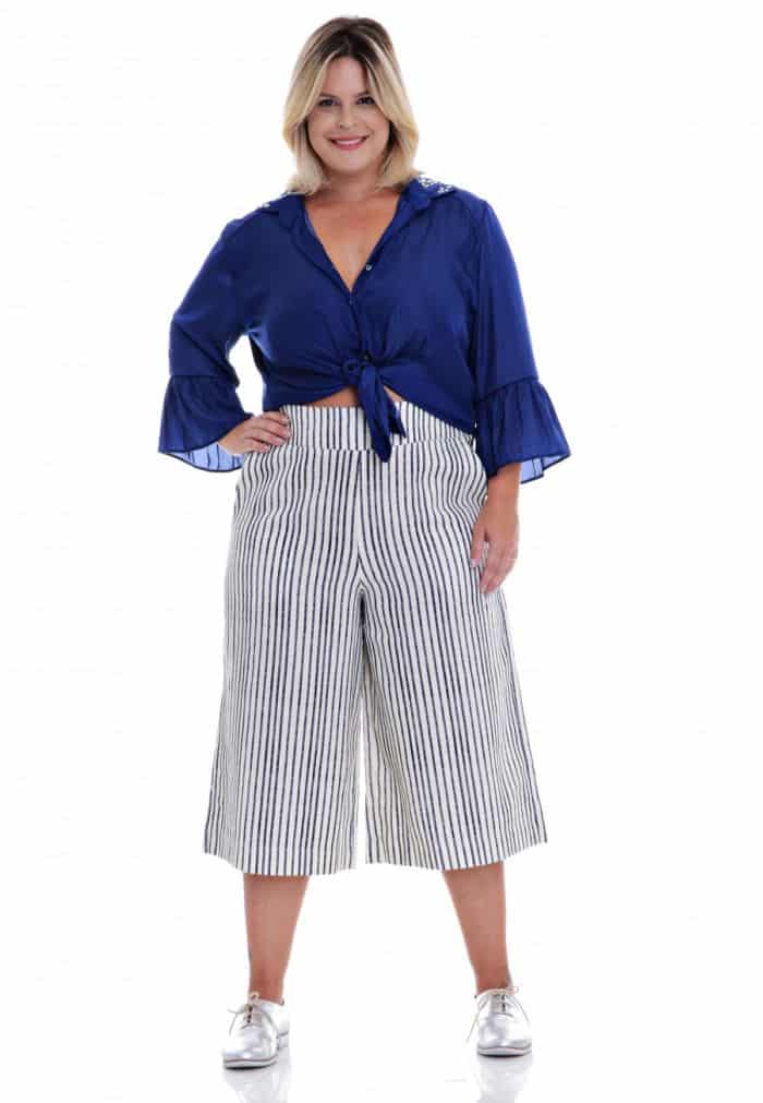 calça pantacourt plus size como usar