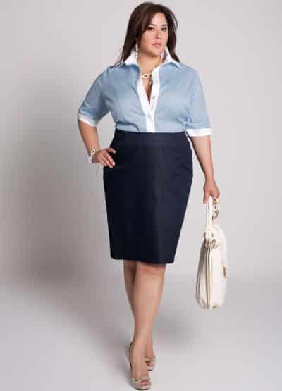 moda executiva plus size