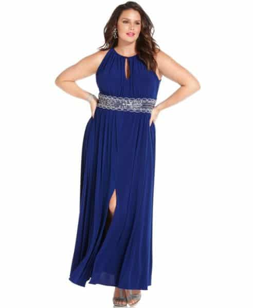 Vestidos Longos com Fenda para Gordinhas 4 - Plus Size