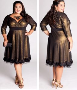 vestido gode preto