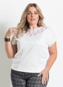 blusa de renda