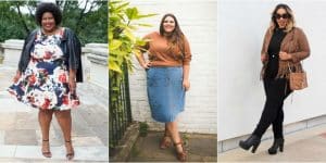 look plus size despojados