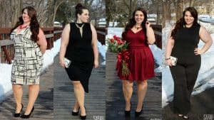 look plus size sofisticado