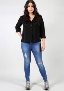 look plus size camisa