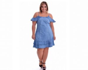 vestido jeans babadinhos