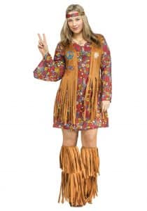 roupa carnaval plus size hippie