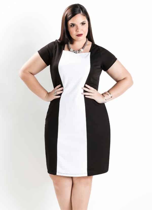 vestido tubinho plus size festa