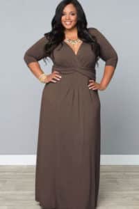 Vestidos longos para festa que emagrecem decote V