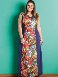 Vestidos longo para festa que emagrecem faixa lateral