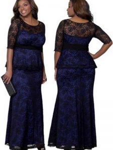 Vestidos longo festa que emagrecem renda escura