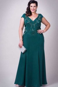 Vestidos longos de festa que emagrecem verde