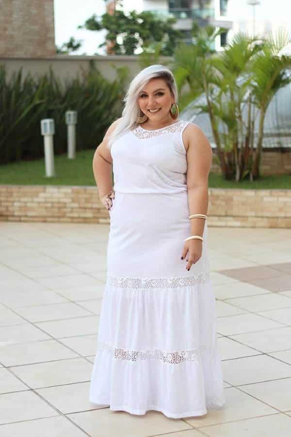 vestido longo branco para formatura