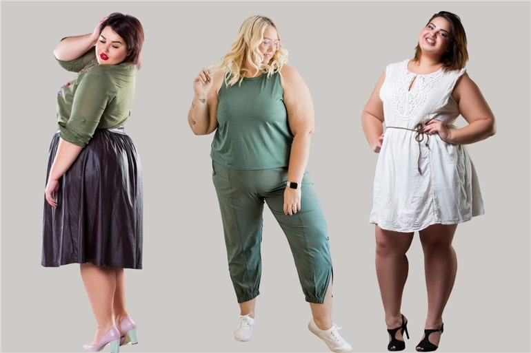 look plus size jovem